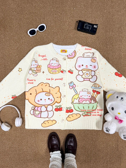 HK Soft Plush Winter Hoodie – Custom 2025 Cozy Hotdog & Burger Graphic Fuzzy Sweatshirt for Warm Winter Wear