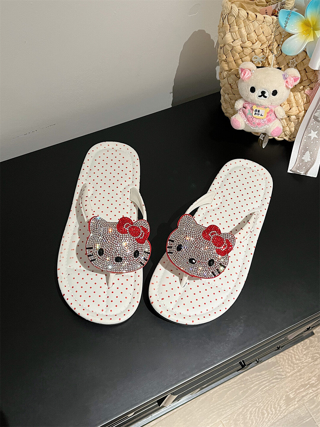 HK Platform Flip Flops – Cute Kitty-Inspired Summer Sandals for Women, 2 Styles