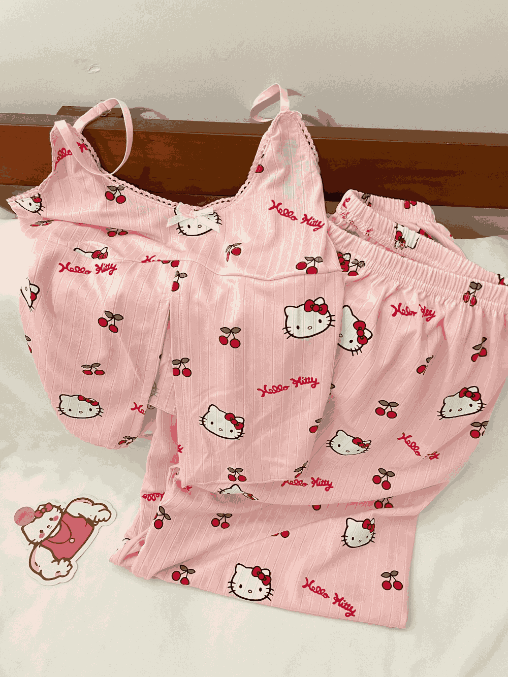 Hello Kitty Cherry Print Cami & Shorts Pajama Set