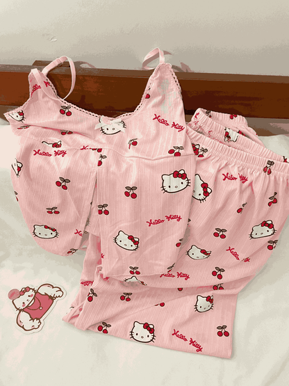 Hello Kitty Cherry Print Cami & Shorts Pajama Set
