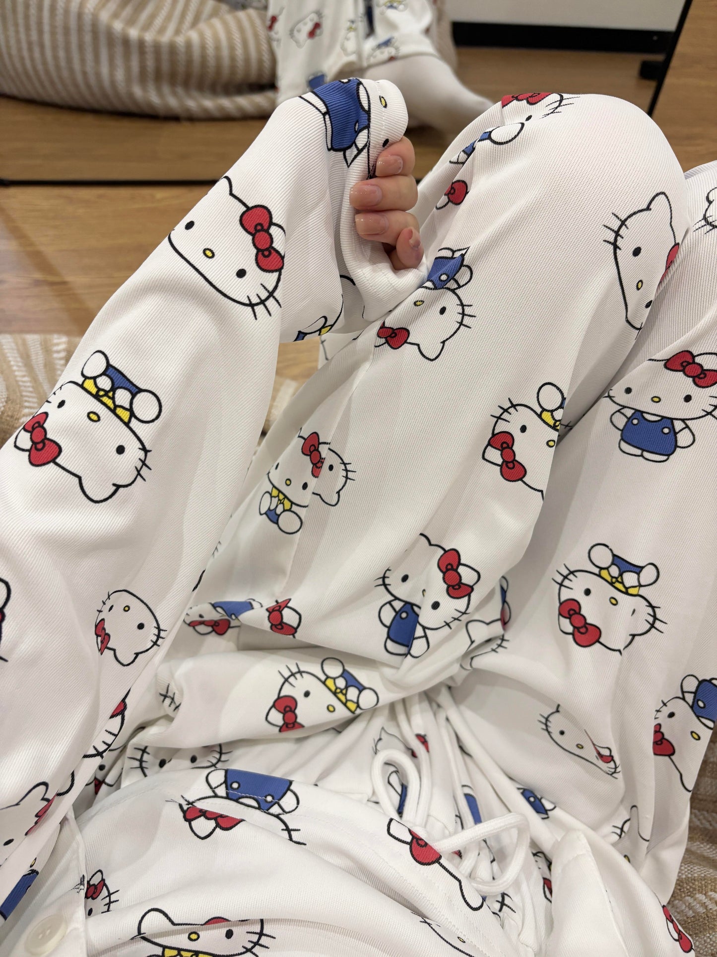 Hello Kitty 3-Piece Camisole Pajama Set with Cardigan and Pants