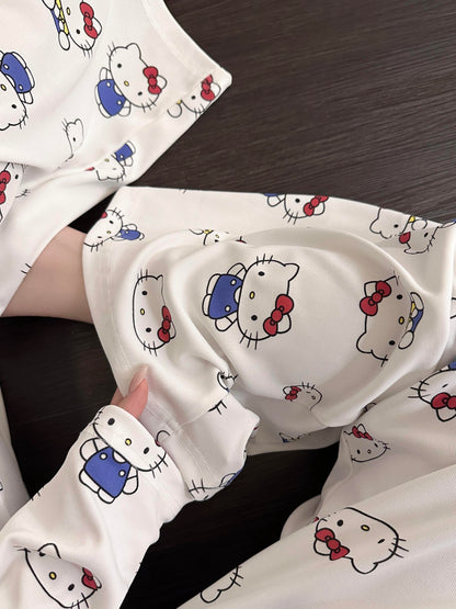 Hello Kitty 3-Piece Camisole Pajama Set with Cardigan and Pants