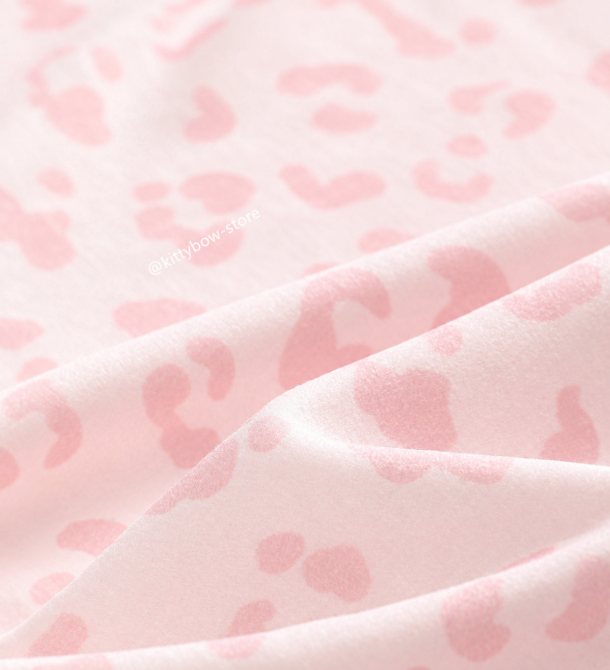 Hello Kitty Pink Leopard Print Thermal Pajama Set