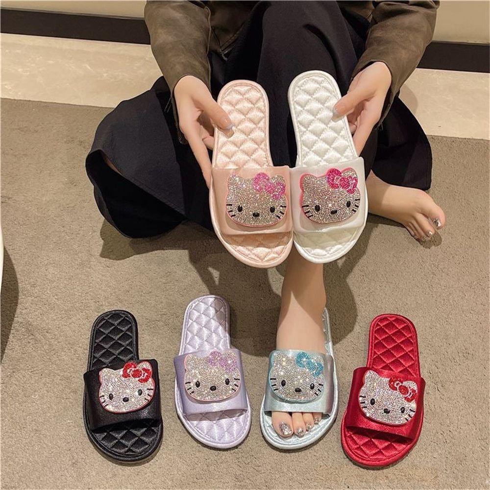 Sparkling Hellokitty Sandals Slippers