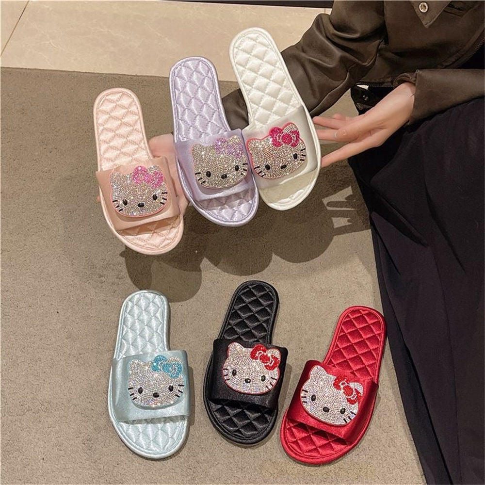 Sparkling Hellokitty Sandals Slippers