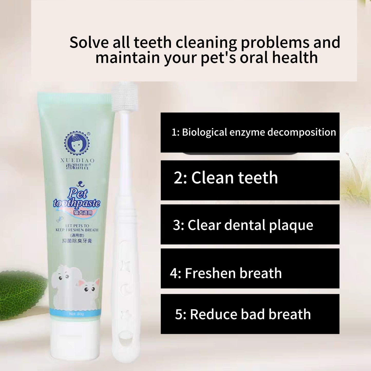 Pet toothpaste set