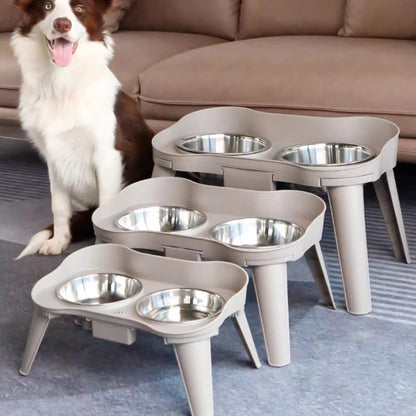 Pet feeding bowl with stand