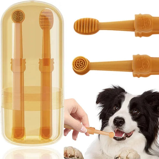 Pet silicone toothbrush kit