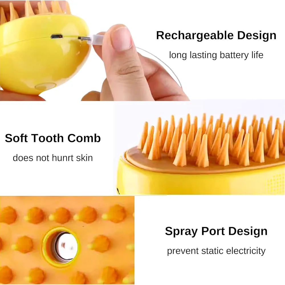 Cat steam brush