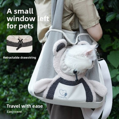 Pet carrier shoulder bag