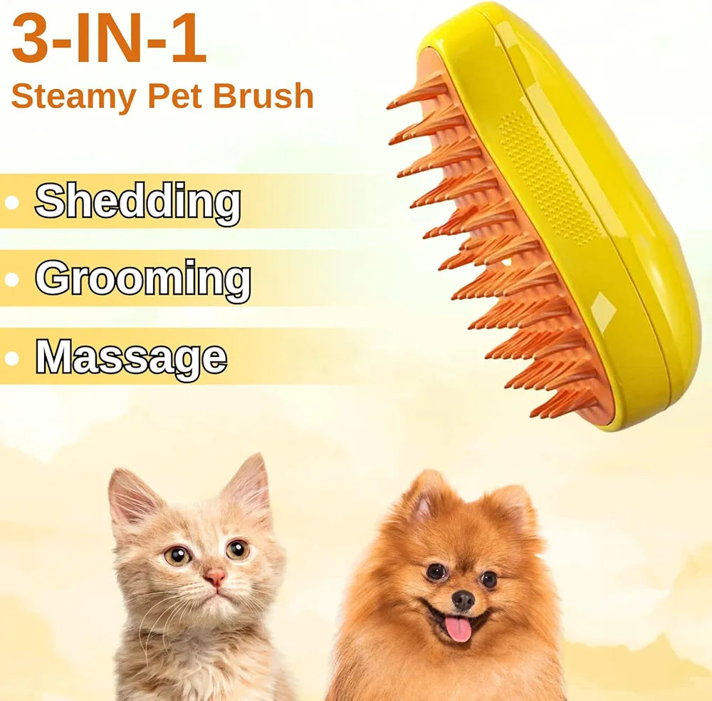 Cat steam brush