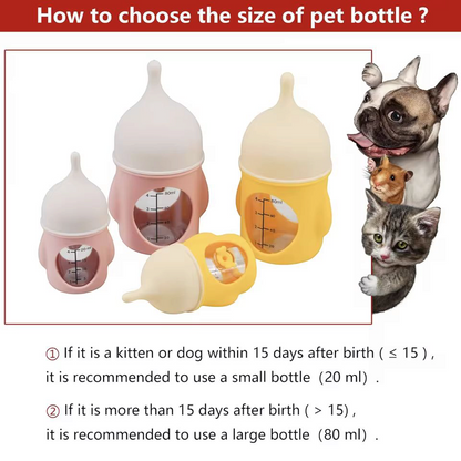 Pet feeding bottle
