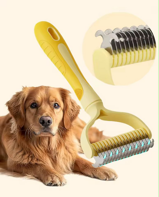 Pet hair removal brush